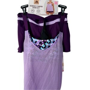 ZeroXposur Purple Tankini Swim Set